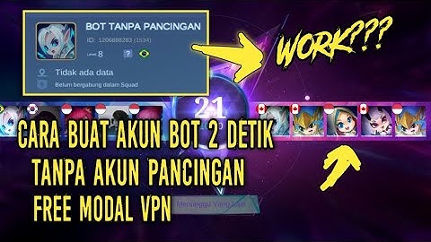 CARA MEMBUAT BOT 2 DETIK TANPA AKUN PANCINGAN WORK???