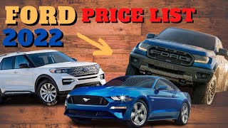 Ford Price List Philippines 2022 - Auto Presyo