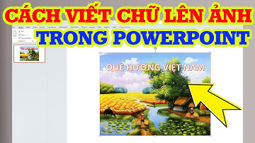 Cách viết chữ lên ảnh trong Powerpoint đơn giản chỉ vài bước