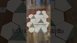 Updating a glass top coffee table with tile #diyfurniture #diyfurnituremakeover