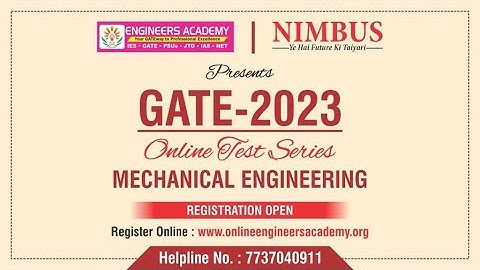 GATE 2023 Online Test Series | Free Online Mock Test | Mechanical Engineering #OTS
