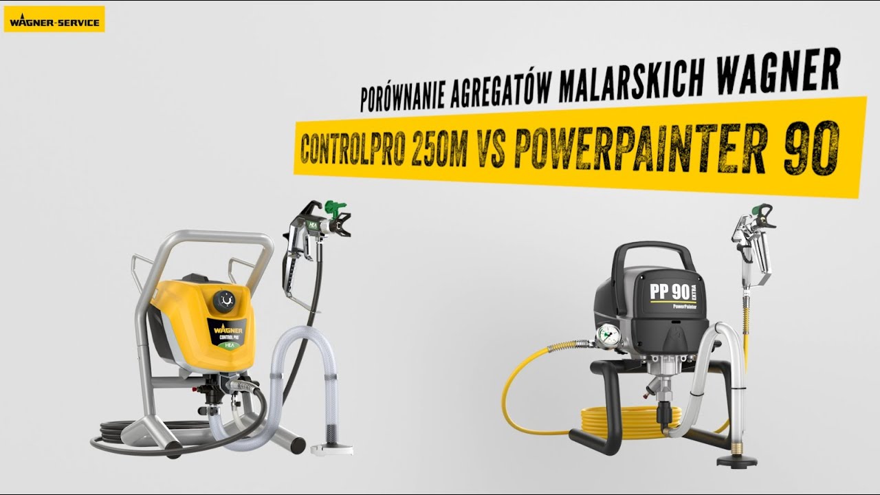 Wagner ControlPro 250M vs PowerPainter90 Extra - porównanie agregatów .