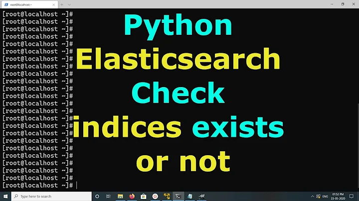 Python Elasticsearch How to Check if the index (indices) exists or not