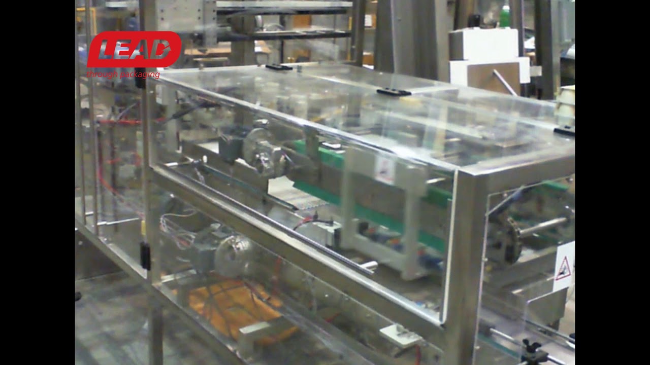 Stacker Packer LEAD TECHNOLOGY TP-01 Tray Packer with Stacker - Yogurt - YouTube