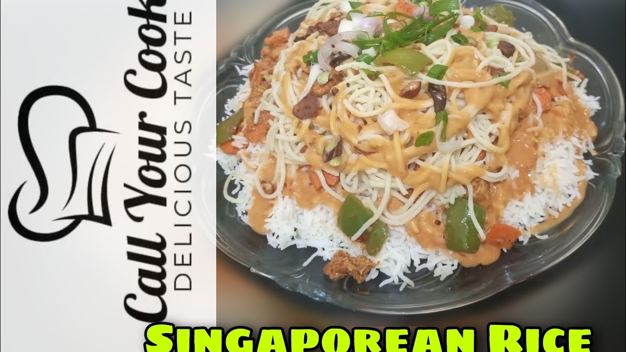Singaporean Rice recipe by call your cook 01||ریسٹورنٹ اسٹائل میں بنائیں اب گھر میں کم بجٹ ریسیپی