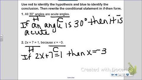 Geometry Lesson 2 1 Conditional Statements