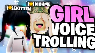 So I Girl VOICE TROLLED As A Pick Me In ROBLOX Voice Chat... screenshot 4