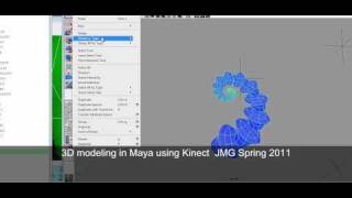 Maya 3D modeling with Kinect Open NI
