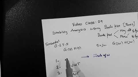 Video class 29  Stability analysis using Bode plot (Part 2)