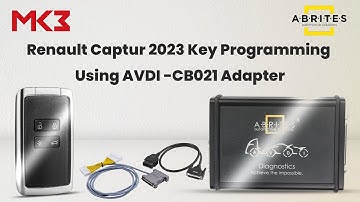 Renault Captur 2023 Key Programming with AVDI + CB021