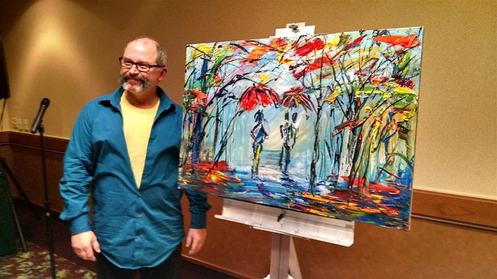 Michael Tolleson, Autistic Savant Artist, paints live and speaks of "The Light Within"