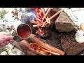 Winter Bushcraft with vintage Gear and a hot Potato Soup
