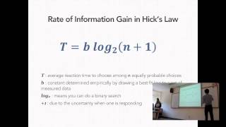 NUS CS4249 Hick Hyman's Law, Fitts' Law and Guiard's Model of Bimanual Skill