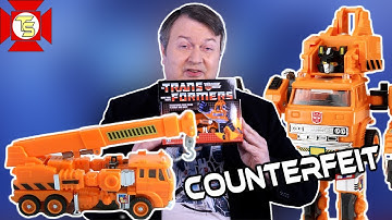 TRANSFORMERS G1 Grapple “Reissue” Knock-Off Review