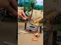 Miniature Village BBQ 🔥 Tiny Fish Roast in a Mini Kitchen | Amazing DIY Miniature Cooking #shorts