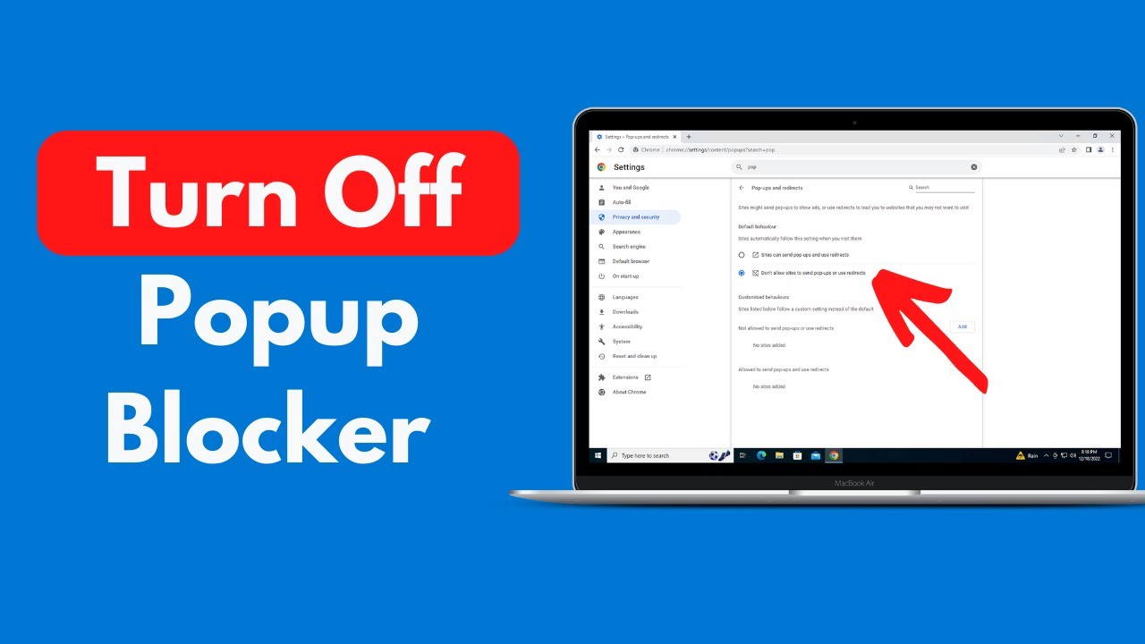 How Turn Off Popup Blocker on Windows 10 (Quick & Easy) -