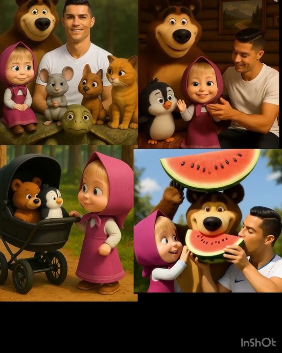 Masha, the Bear, and Cristiano Ronaldo 🧒🐻⚽