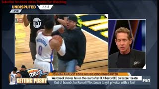 Out of bounds for Russell Westbrook to get physical with a fan? (2018 NBA)