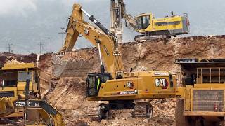 Download Lagu Constr. Site In Action, Cat 395, Cat 777, Cat 14G Grader \u0026 Cat D8R - Sotiriadis/Labrianidis - 4k MP3