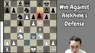 Win Against the Alekhine's Defense #chess #chessopenings #chessstrategy #chesstactics