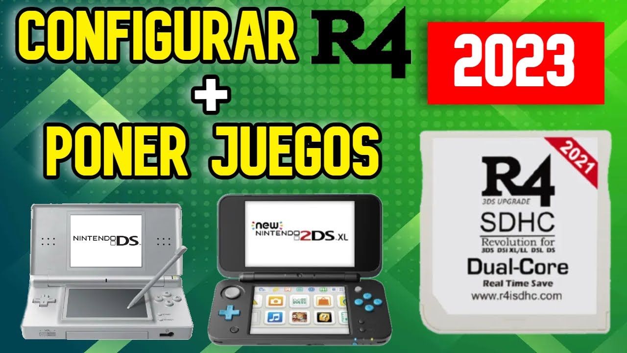 CÓMO CONFIGURAR UNA R4 Y PONERLE JUEGOS 2022 3DS 2DS DS 