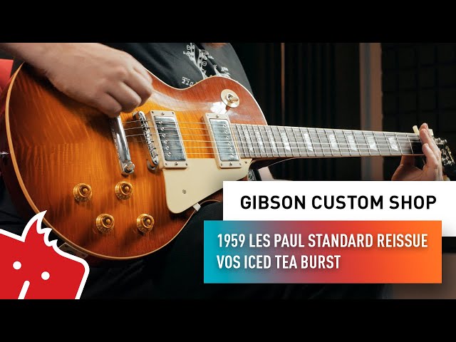 GIBSON CS 1959 Les Paul Standard Reissue VOS Iced Tea Burst - YouTube