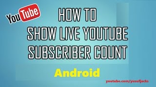 How To watch Real-Time youtube Subscribers  on Android |Hindi/Urdu| screenshot 3