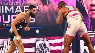 Khamzat Chimaev Dominates Gilbert Burns At Raf Wrestling Match