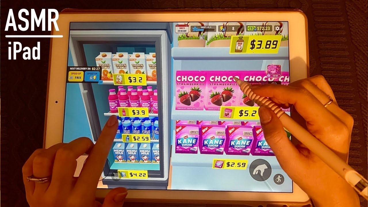 😴 INSANELY Relaxing ASMR iPad Supermarket Simulator 🍎 Clicky Whispers 