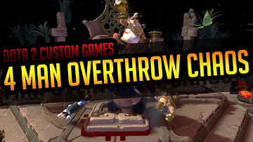 MOST CHAOTIC OVERTHROW GAME! Dota 2 Custom Games