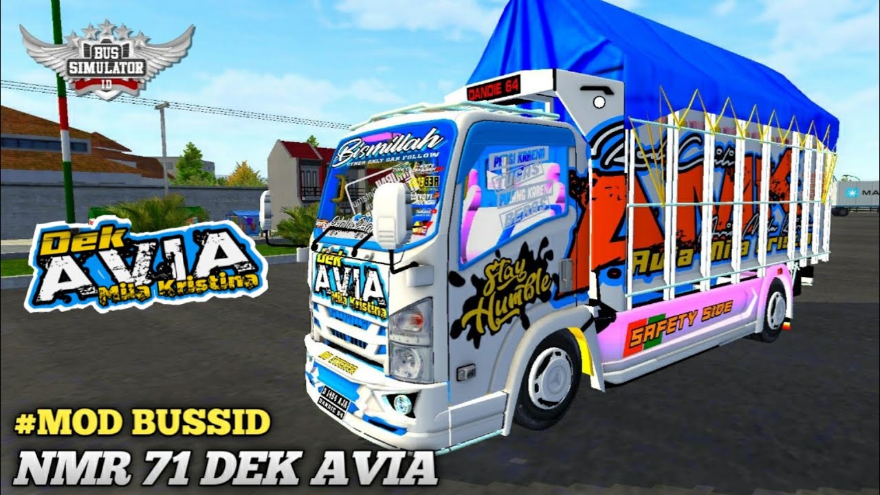 MOD BUSSID TRUCK NMR 71 LIVERY DEK AVIA TERBARU | BUSSID