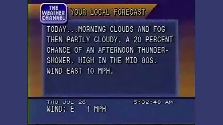 The Weather Channel - 90s Edition - Local on the 8s