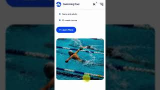 Swimming School &amp; Courses Website Design | Professional Webflow-Based Education Site