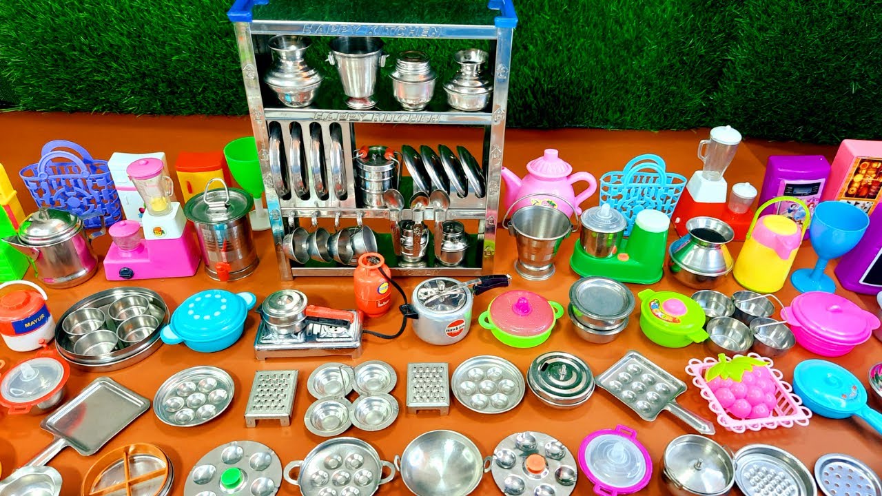 6 Minutes Satisfying with Unboxing Hello Kitty Kitchen Set | Sanrio Mini Kitchen Toys ASMR Cooking