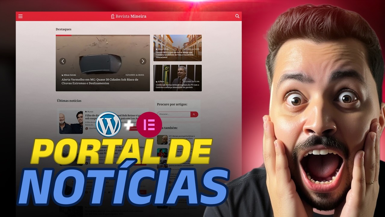 Como Criar um PORTAL DE NOTÍCIAS e BLOG  com WordPress e Elementor Grátis