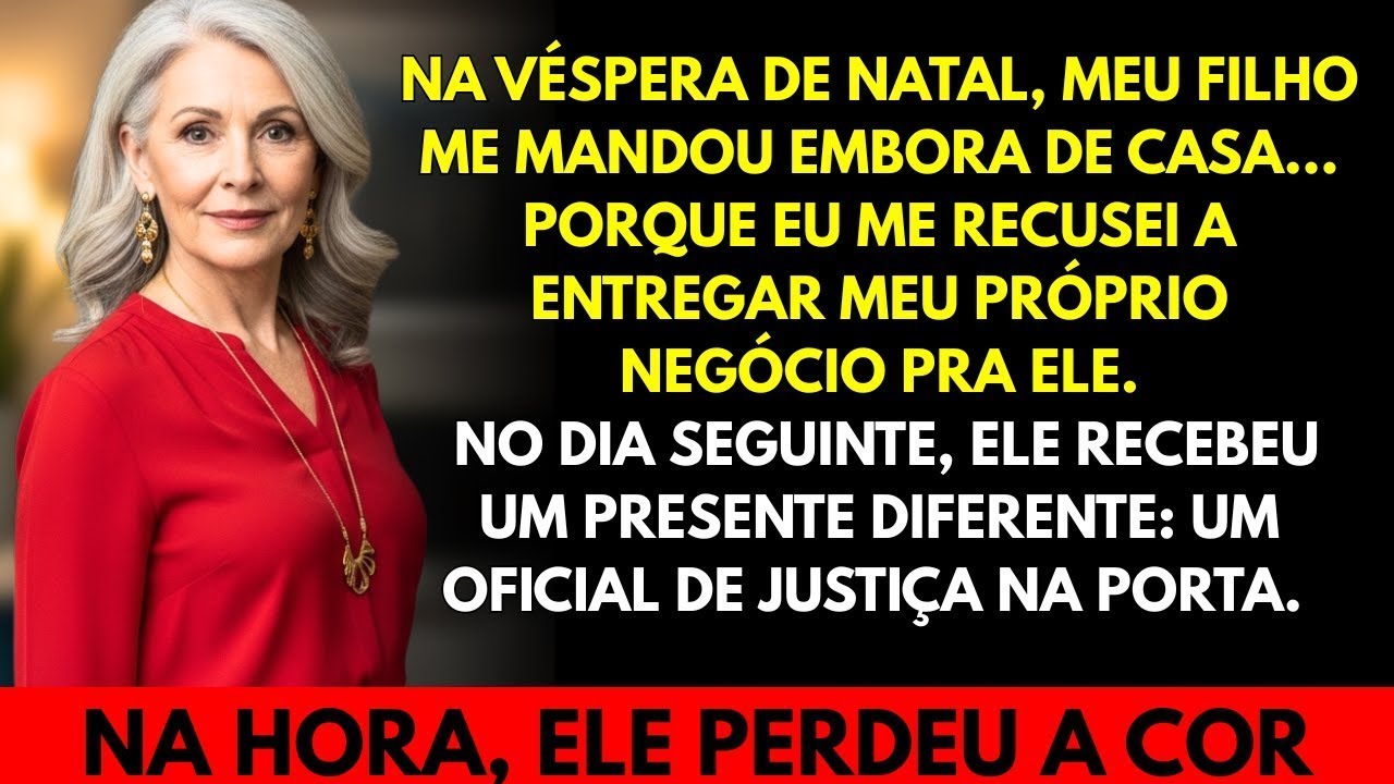 Meu filho me expulsou de casa na véspera de Natal… no dia seguinte, recebeu um presente inesquecí