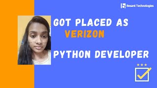 Besant Technologies BTM Placement Review | Kalaivani Got Placed in Verizon | Best Python Course BTM