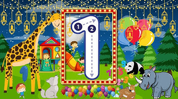 How to Write Number| Numbers and Counting Collection| Handwriting Practice for Kids| Tracing Number1