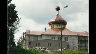 Budowa greckokatolickiej cerkwi w Olsztynie    Будова грекокатолицької церкви у Ольштині