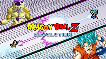 Dragon Ball Z Devolution: Super Saiyan God Super Saiyan Goku vs. Golden Frieza!