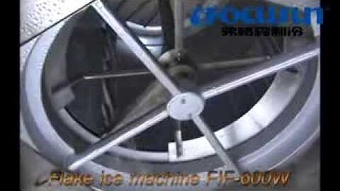 Focusun Flake/ Slurry Ice Maker FIF-600W with Bitzer semi-hermetic screw compressor