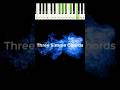 Just three simple chords