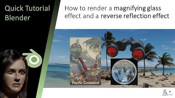 How to render a magnifying glass effect and a reverse reflection effect
