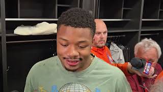 Cleveland Browns Defensive Back Tyson Campbell After his Pick-6 In First Home Game as a Brown