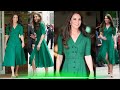 Princess Kate WOWS in green Suzannah London dress as she visited the Anna Freud Centre