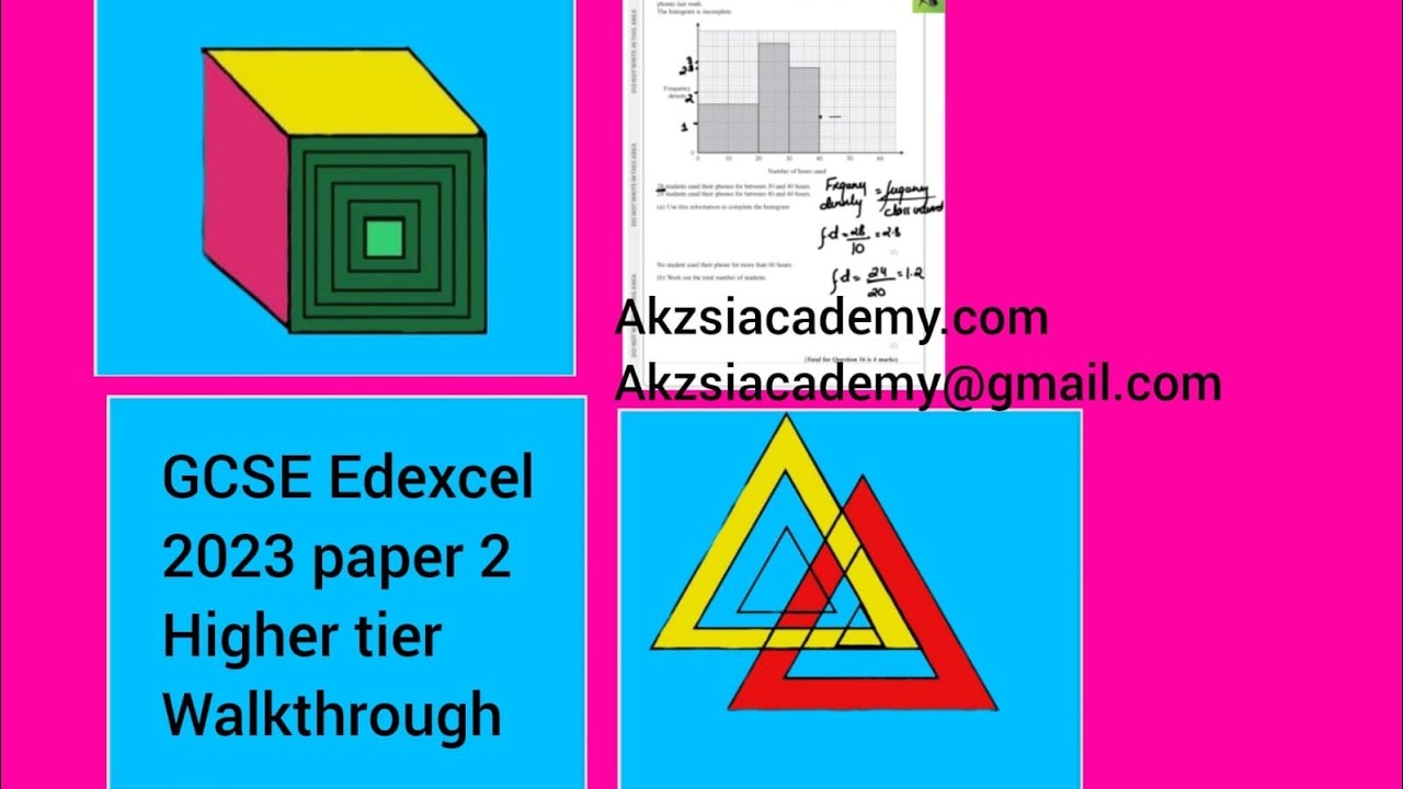 "Edexcel GCSE Maths 2023 Paper 2 Walkthrough | Step-by-Step Solutions ...