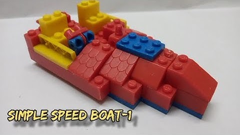 Make a Simple Speed Boat ⛵ with blocks in just a few minutes | Episode-1