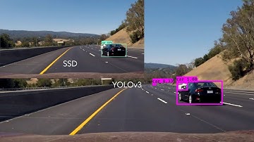 Vehicle detection with YOLOv3 and SSD