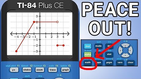 Two Methods to Graph a Piecewise Function on the TI 84 Plus CE
