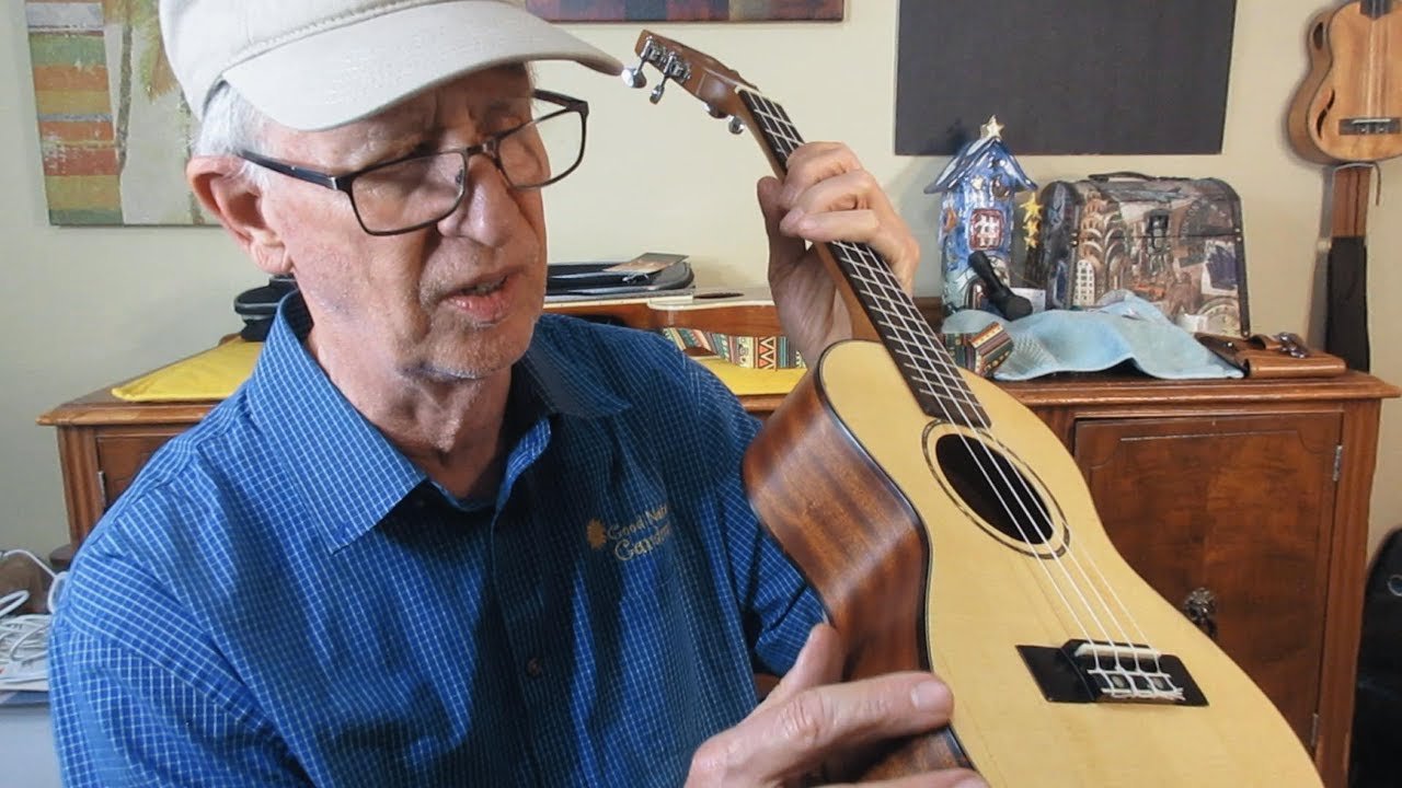 Kaka Tenor Ukulele. Solid Spruce Top. Purchased on Facebook. - YouTube